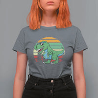 Funny Earth Day Dinosaur Lover T Shirt For Women Save The Planet