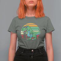Funny Earth Day Dinosaur Lover T Shirt For Women Save The Planet