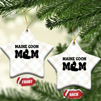 Maine Coon Mom Ceramic Ornament Cat Lover Gift For Her