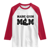 Maine Coon Mom Raglan Shirt Cat Lover Gift For Her