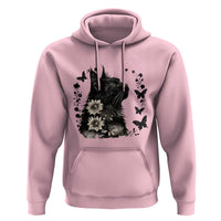 Black Maine Coon Cat Hoodie Floral Sunflower Watercolor Gift
