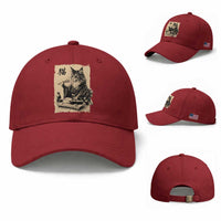 Vintage Japanese Cat Eating Sushi Baseball Cap Funny Maine Coon Kimono Gift