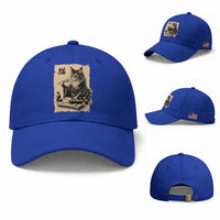 Vintage Japanese Cat Eating Sushi Baseball Cap Funny Maine Coon Kimono Gift