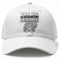 Funny Maine Coon Cat Baseball Cap Too Big To Care About Your Existence
