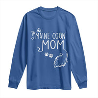 Maine Coon Mom Long Sleeve Shirt Large Breed Cat Lover Silhouette Gift