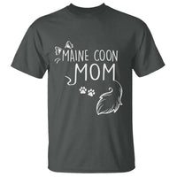 Maine Coon Mom T Shirt Large Breed Cat Lover Silhouette Gift