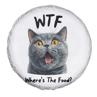 Funny Shocked British Shorthair Cat Spare Tire Cover Where Is The Food