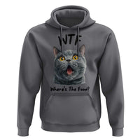 Funny Shocked British Shorthair Cat Hoodie Where Is The Food