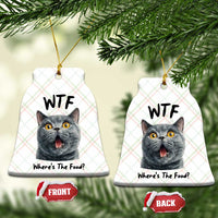 Funny Shocked British Shorthair Cat Ceramic Ornament Where Is The Food