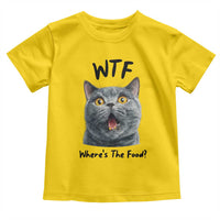 Funny Shocked British Shorthair Cat Toddler T Shirt Where Is The Food
