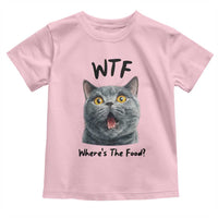 Funny Shocked British Shorthair Cat Toddler T Shirt Where Is The Food