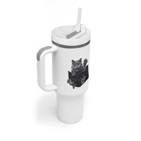 Cute British Shorthair Cat In Pocket Tumbler With Handle Cat Lover