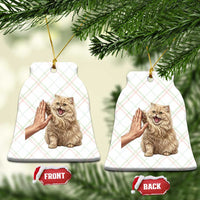 Cute Persian Cat High Five Ceramic Ornament Cat Lover