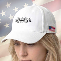 Minimalist Ferret Floral Graphic Baseball Cap Exotic Pet Owner Gift