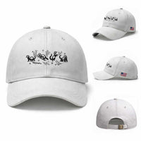 Minimalist Ferret Floral Graphic Baseball Cap Exotic Pet Owner Gift