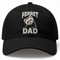 Ferret Dad Life Baseball Cap Cute Exotic Animal Parent Gift