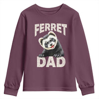 Ferret Dad Life Youth Sweatshirt Cute Exotic Animal Parent Gift