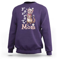 Ferret Mom Life Sweatshirt Funny Cute Polecat Ferret Lover