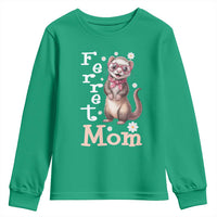 Ferret Mom Life Youth Sweatshirt Funny Cute Polecat Ferret Lover
