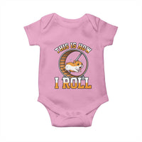 Cute Hamster Running Wheel Baby Onesie This Is How I Roll