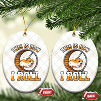 Cute Hamster Running Wheel Ceramic Ornament This Is How I Roll