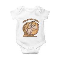 Funny Hamster This Is How I Roll Baby Onesie Cute Rodent Wheel Meme