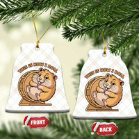 Funny Hamster This Is How I Roll Ceramic Ornament Cute Rodent Wheel Meme