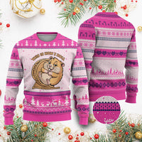 Funny Hamster This Is How I Roll Ugly Christmas Sweater Cute Rodent Wheel Meme