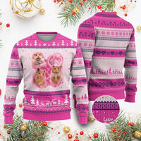 Three Hamsters Retro Graphic Ugly Christmas Sweater Small Pet Lover Gift Idea