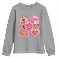 Three Hamsters Retro Graphic Youth Sweatshirt Small Pet Lover Gift Idea
