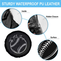 Aesthetic Tis The Season Baseball Graphic Spare Tire Cover Sports Fan Gift