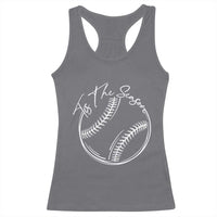 Aesthetic Tis The Season Baseball Graphic Racerback Tank Top Sports Fan Gift