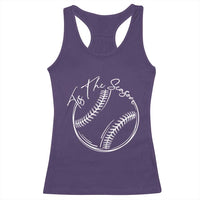 Aesthetic Tis The Season Baseball Graphic Racerback Tank Top Sports Fan Gift