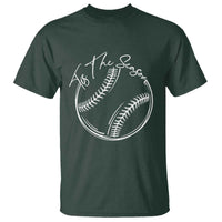 Aesthetic Tis The Season Baseball Graphic T Shirt Sports Fan Gift