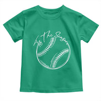 Aesthetic Tis The Season Baseball Graphic Toddler T Shirt Sports Fan Gift