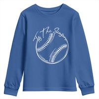 Aesthetic Tis The Season Baseball Graphic Youth Sweatshirt Sports Fan Gift