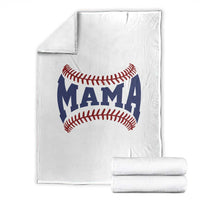 Game Day Baseball Mama Throw Blanket Proud Mom Gift