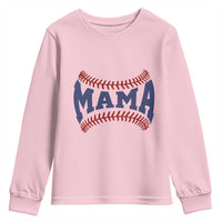 Game Day Baseball Mama Youth Sweatshirt Proud Mom Gift