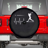 Baseball Heartbeat Line Spare Tire Cover Vintage Sports Lover Gift