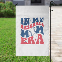 In My Baseball Mom Era Garden Flag Game Day Sports Mom
