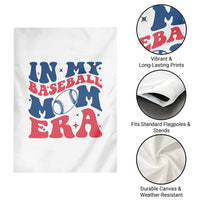 In My Baseball Mom Era Garden Flag Game Day Sports Mom