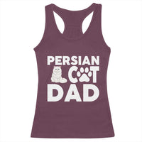 Proud Persian Cat Dad Racerback Tank Top Funny Fluffy Cat Lover Gift