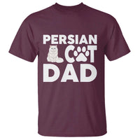 Proud Persian Cat Dad T Shirt Funny Fluffy Cat Lover Gift