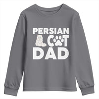 Proud Persian Cat Dad Youth Sweatshirt Funny Fluffy Cat Lover Gift