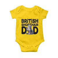 Proud British Shorthair Dad Baby Onesie Cute Cat Fathers Day Gift