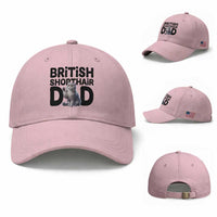 Proud British Shorthair Dad Baseball Cap Cute Cat Fathers Day Gift