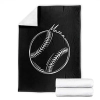 Baseball Mama Graphic Throw Blanket Game Day Gift For Baseball Moms