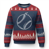 Baseball Mama Graphic Ugly Christmas Sweater Game Day Gift For Baseball Moms