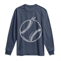 Baseball Mama Graphic Long Sleeve Shirt Game Day Gift For Baseball Moms