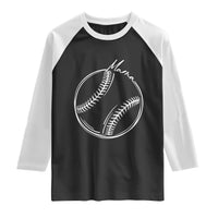 Baseball Mama Graphic Raglan Shirt Game Day Gift For Baseball Moms